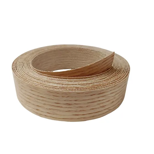 Miniatura 13 de Cinta de bandas de borde de chapa de madera de abedul real, rollo de banda de borde preglued de 1 pulgada × 13 pies con adhesivo de fusión