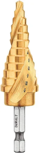 Miniatura 3 de DEWALT Broca escalonada, lista para impactos, 3/16 pulgadas-1/2 pulgadas (DWA1784IR)