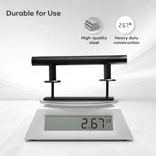 Miniatura 4 de EaseLife Paquete de 2 manijas y tiradores de puerta corrediza de granero de 10 pulgadas, juego de herrajes rústicos de doble cara, resistente, Negro