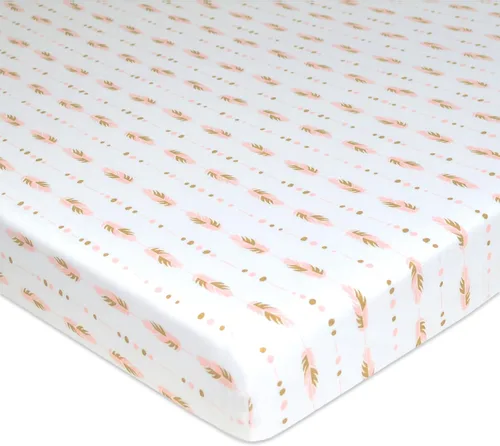 Miniatura 22 de American Baby Company - Sábana bajera ajustable de tejido de punto suave y transpirable 100% algodón, sábanas de practicuna, Área de juego portable