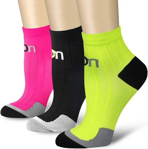 CHARMKING Calcetines de compresión para mujeres y hombres, circulación de 15 a 20 mmHg, lo mejor para atletismo, correr, ciclismo, enfermera, uso