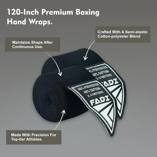 Miniatura 5 de Vendas elásticas de boxeo de 120 pulgadas y 180 pulgadas Guantes de boxeo interiores estilo mexicano de 9.8 ft y 14.8 ft para hombres y mujeres