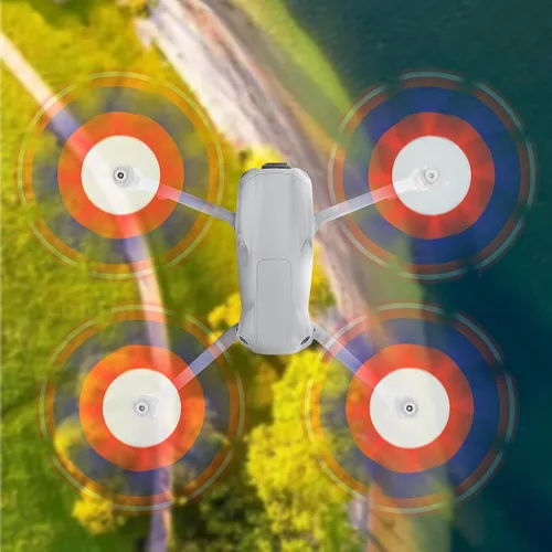 Miniatura 4 de Hélices para DJI Air 3 Drone, 8747F Reducción de ruido silenciosa Hélice de liberación rápida Air 3 cuchillas coloridas de repuesto, 2 pares