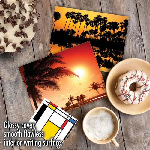 Miniatura 5 de The Best Card Company Juego de 10 tarjetas de agradecimiento surtidas de 4 x 5.12 pulgadas con sobres (10 diseños, 1 cada uno) Palm Beaches M6457TYG