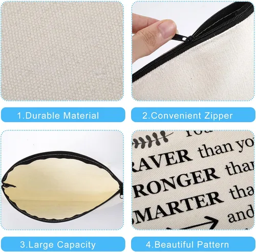Miniatura 4 de Saintrygo 10 bolsas de cosméticos inspiradoras para niñas y mujeres, bolsa de maquillaje, regalos de amistad de cumpleaños para enfermeras