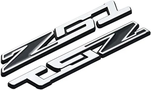 Miniatura 7 de 2 piezas Z51 emblema placa de identificación 3D reemplazo de letra para C5 C6 C7 Corvette (negro)