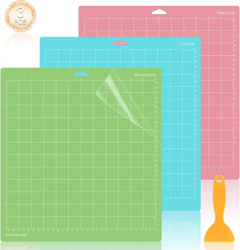 Miniatura 8 de Alfombrilla de corte de 12 x 12 para Cricut Maker 3/Maker/Explore 3/Air 2/Air/One (3 alfombrillas), alfombrillas adhesivas reutilizables