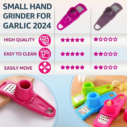 Miniatura 4 de Molinillo de ajo-Molinillo de ajo de mano-Molinillo de mano pequeño para rebanadora de ajo-picadora de ajo-Picadora de ajo-Picadora de ajo-2025