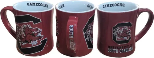 Miniatura 9 de RFSJ Nebraska Cornhuskers - Taza de cerámica en relieve (3D) de 16 onzas, color rojo