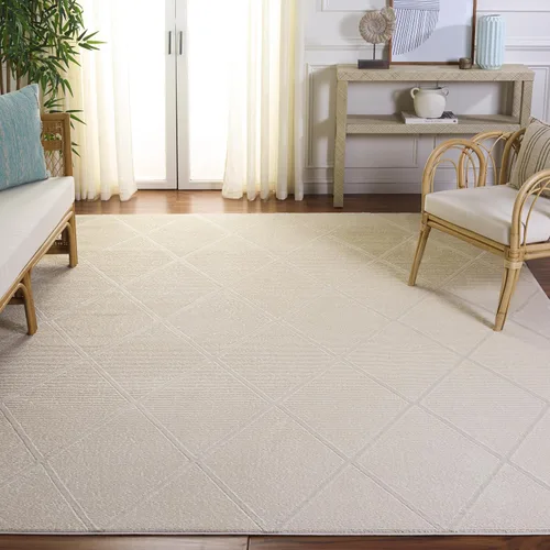 Miniatura 13 de SAFAVIEH Alfombra de área de 8 x 10 pies – Colección Revive – Grande – Gris, patrón de enrejado, no desprende pelusa y fácil limpieza, ideal