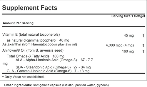 Miniatura 2 de ANDREW LESSMAN Astaxantina 30 cápsulas blandas - 4000 mcg de astaxantina natural, potente carotenoide antioxidante. Protección para ojos, corazón