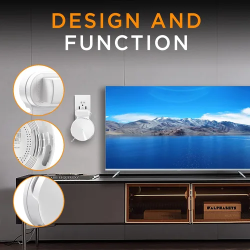 Miniatura 7 de Estantes de pared Wi-Fi, cajas de almacenamiento de cable y línea de alimentación para TP-Link Deco M5, adecuadas para clasificar enrutadores Wi-Fi