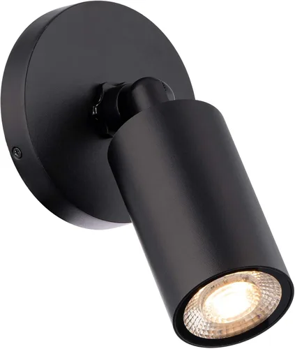 Miniatura 4 de Cilindro LED sola ajustable interior o exterior luz de pared 3000K en negro