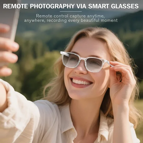 Miniatura 5 de Al - Lentes inteligentes para mujeres y hombres, impulsados por IA mediante grabación en vivo, interpretación simultánea, lentes de traducción