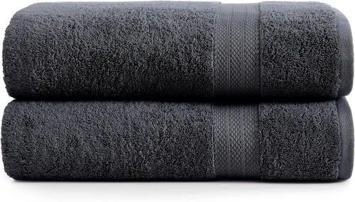 Miniatura 37 de Lane Linen Paquete de 4 toallas de baño 100 % algodón (35 x 66 pulgadas), hilado en anillo, extra grandes, secado rápido, suaves, de poca pelusa