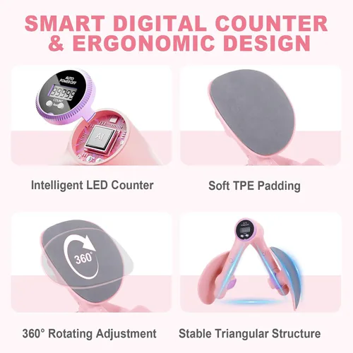 Miniatura 2 de Maestro de muslo, entrenador muscular del suelo pélvico para mujeres, entrenador Kegel para rehabilitación posparto con pantalla LED