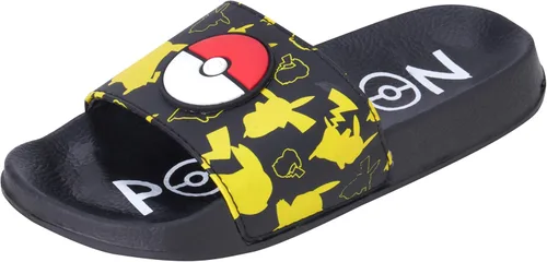 Pokemon Sandalias Pikachu para niños, sandalias 3D sin cordones para playapiscina (niño pequeñoniño grande)