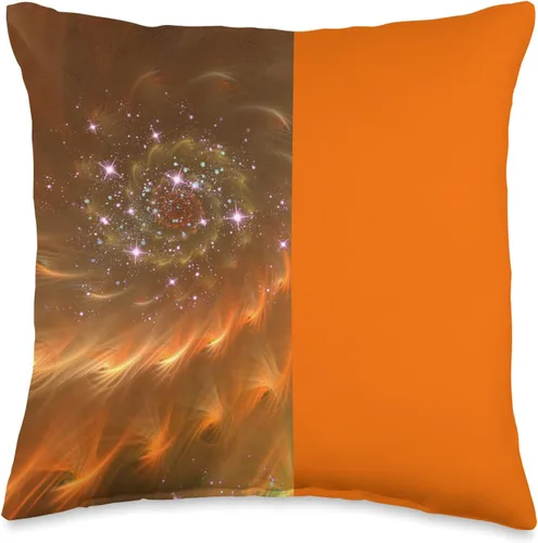 Miniatura 5 de Bee Kind and Compassionate Estampado de plumas de fuego, naranja, oro, hombres, mujeres, regalo de cumpleaños, 18 x 18 pulgadas, multicolor