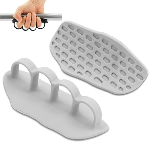 Miniatura 8 de Guantes antideslizantes de fitness para hombres y mujeres: agarre antideslizante de goma para gimnasio, almohadillas ergonómicas antideslizantes