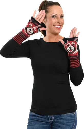 Miniatura 6 de Green 3 Guantes sin dedos de algodón reciclado para mujer, talla única