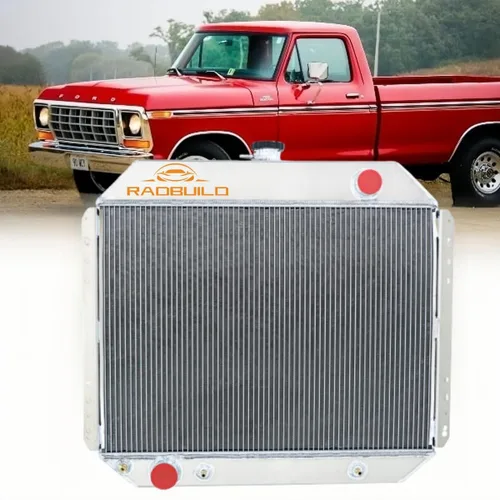 DPI433 Radiador de aluminio para Ford F-Series F100 F150 F250 F350 Bronco Camioneta Pickup V8 Motor 3 filas Radiadores 67 68 69 70 71 72 73 74 75 76