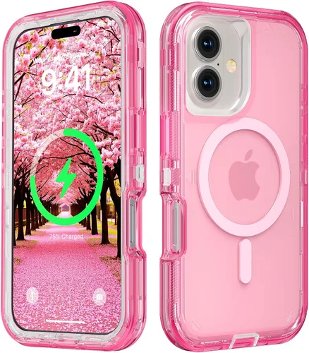 Miniatura 45 de Follaroma para iPhone 17 Pro Max, Funda Compatible con MagSafe, Funda Magnética Transparente de Doble Capa, Funda Resistente Anti-Caída y a Prueba