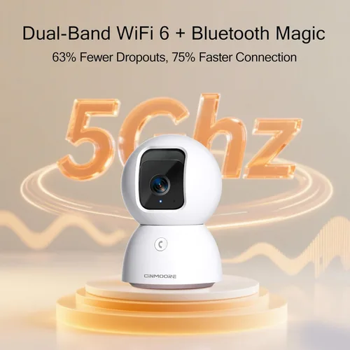 Miniatura 7 de Cámara de seguridad 3K mejorada para interiores, lapso de tiempo gratuito, seguimiento AI e ID facial, cámaras PTZ de monitor