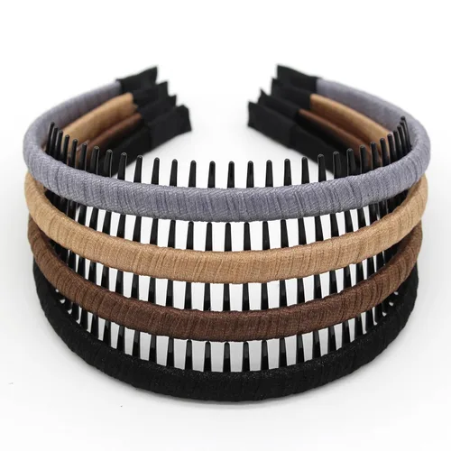 Miniatura 27 de JOBAND Diadema de Aro con Púas Multicolor, Diadema con Peine, Accesorios para el Cabello Suave y Cómodo, Antideslizante para Mujeres/Niñas