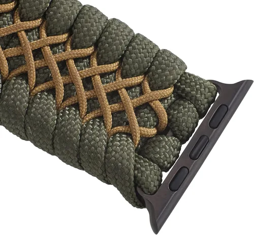 Miniatura 8 de Correa de paracord Savior Survival Gear, compatible con Apple Watch de 49/45/44/42/41/40/38 mm, correa de iWatch Series Ultra 10 9 8 7 6 5 4 3 2 1