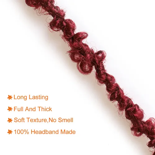 Miniatura 17 de ZRQ Butterfly Locs Cabello de Ganchillo Corto 6 Paquetes Negro Cabello Bob de Ganchillo 8 Pulgadas Locs Sintéticos Desordenados Desgastados Trenzas