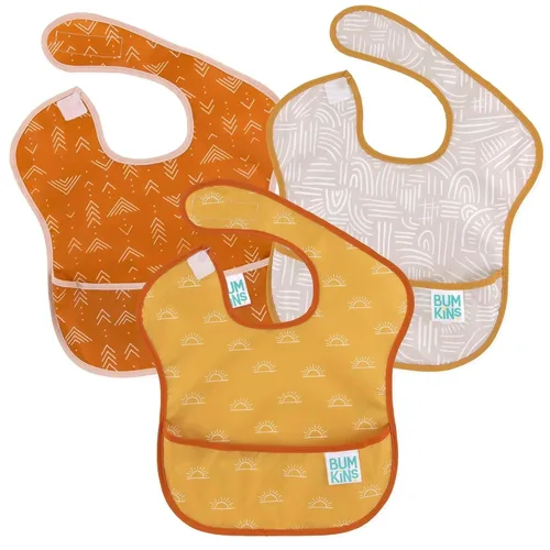 Miniatura 23 de Baberos Bumkins para Niña o Niño, SuperBib para Bebé y Niño Pequeño de 6-24 Meses, Imprescindible para Comer, Alimentar, Suministros de Destete LED