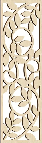 Miniatura 161 de 9 3/8"W x 24 3/8"H x 1/4"T Utica Decorativo Fretwork Madera Paneles de Pared, Abedul