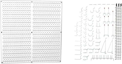 Miniatura 11 de Wall Control 30-P-3232G Paquete de tablero perforado de metal gris