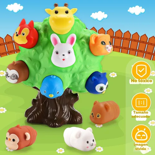 Miniatura 6 de Regalos para niños de 1 a 5 años, juguetes para niños pequeños, juguete educativo de animales de granja para niños pequeños de 1 a 6 años, juego