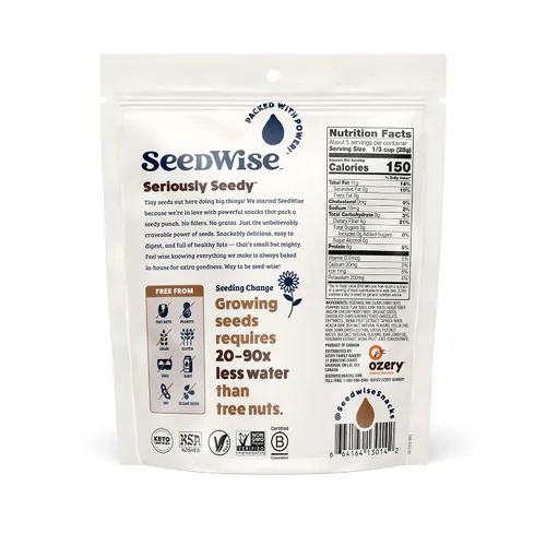 Miniatura 2 de Ozery Bakery Super Seed Crunch Clusters, chocolate, a base de plantas, vegano, aperitivo Keto, 5.3 onzas (paquete de 6)