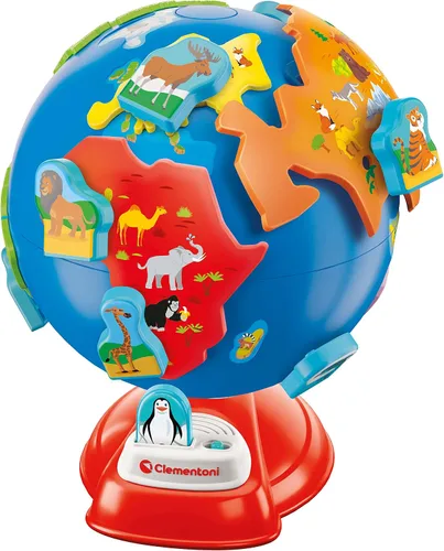 Miniatura 2 de Clementoni Sapientino 17730 - Mi primer mapa del mundo, juego educativo interactivo para niños de 3 a 6 años, para descubrir animales y continentes