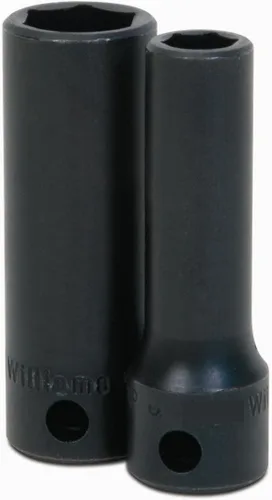 Miniatura 5 de Williams JHW12M-607 SUPERTORQUE - Enchufe de 6 puntos de impacto profundo de 3/8 pulgadas, tamaño de 0.276 in, acabado industrial negro, diseñado