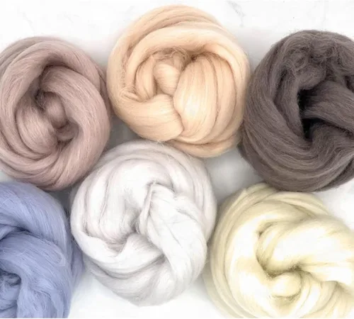 Miniatura 7 de Revolution Fibers Top de lana teñida Colección Corriedale de fibra sin hilar Perfecto para hilado a mano, fieltro de agujas, tejido