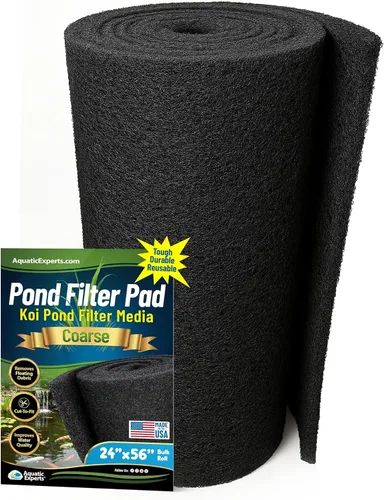 Miniatura 9 de Aquatic Experts Almohadilla de filtro clásica para estanque Koi FINE – Filtro de estanque en rollo blanco a granel, filtros de estanque ultra