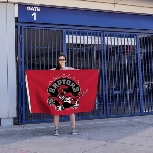 Miniatura 5 de Rico Industries Bandera de la NBA de 3 pies por 5 pies de una sola cara con ojales, Toronto Raptors