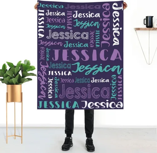 Miniatura 27 de Mantas de bebé personalizadas para niñas y niños con nombre, mantas de bebé personalizadas con nombre, mantas personalizadas para niños, artículos