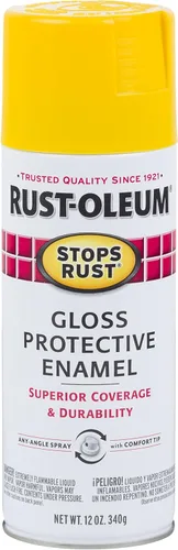 Miniatura 10 de Rust-Oleum - Pintura en aerosol antióxido Stops Rust, 12 onzas líquidas por bote, color negro brillante, modelo 7779830-2PK, paquete de 2