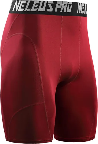 Miniatura 6 de NELEUS Paquete de 3 pantalones cortos de compresión para hombre