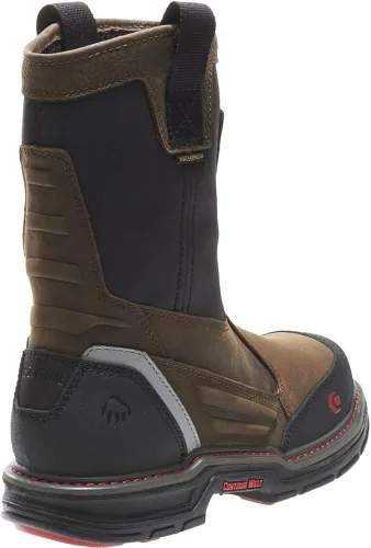 Miniatura 9 de Wolverine Overman Nano Toe - Botas de trabajo impermeables para hombre de 10 pulgadas