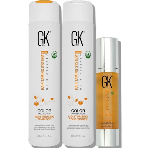 Miniatura 10 de GK HAIR Global - Juego de champú y acondicionador hidratante de queratina (3.4 onzas líquidas/3.4 fl oz) con suero antiencrespamiento y aceite