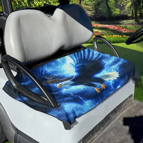 Miniatura 33 de Fundas de asiento de carrito de golf, mantas para carrito de golf, fundas de asiento de toalla para la mayoría de carritos de golf de 2 asientos