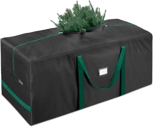 BALEINE - Bolsa para guardar el árbol de Navidad de 7.5 pies, tela Oxford 900D de alta resistencia con asas reforzadas y cremalleras dobles de gran