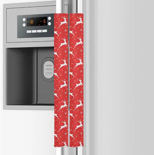 Miniatura 10 de Emelivor Juego de 2 fundas de repuesto para manija de puerta de refrigerador, color blanco calabaza otoñal, para hornos, lavavajillas, mantiene