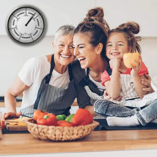 Miniatura 7 de Reloj del día de la semana con marco de aluminio – Reloj de pared con calendario – Regalo de jubilación ideal para hombres y mujeres – 10 pulgadas