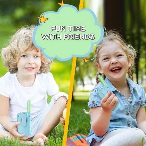 Miniatura 7 de Selieve Walkie Talkies para niños recargables, juguetes para niños o niñas de 4 a 12 años, para interiores y exteriores, rango de 1.9 mi, 22